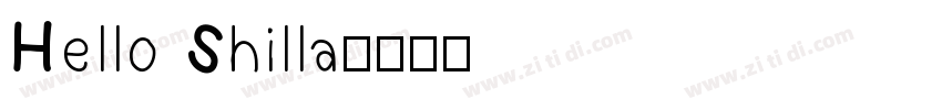 Hello Shilla字体转换